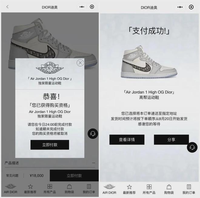 x AJ1」天价神鞋们还在偷偷涨价涨到5w一双！「LV x 耐克、迪奥(图17)