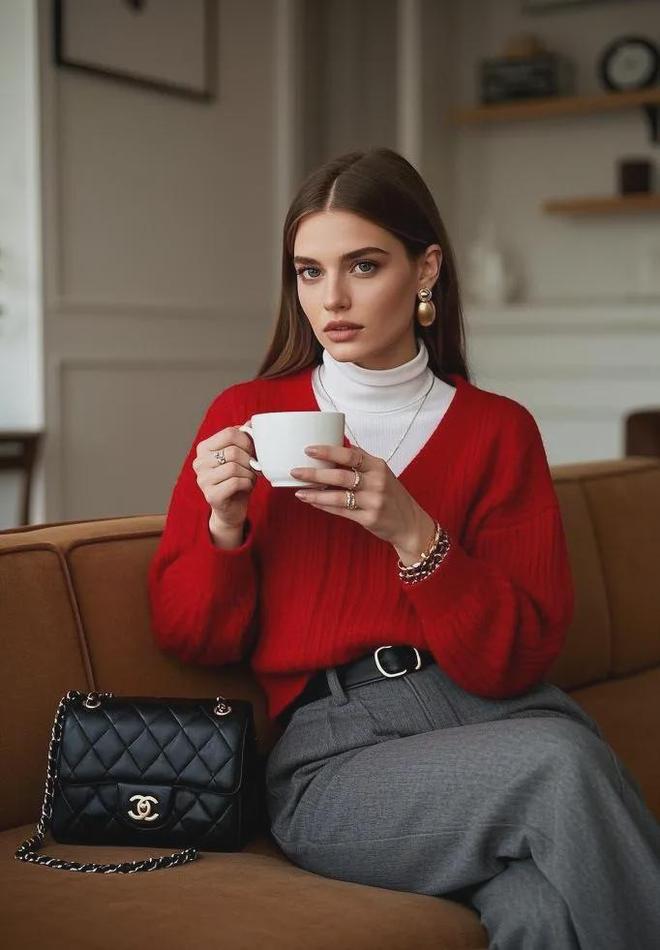 ”时尚又显瘦的穿搭推荐！今秋流行“毛衣+直筒裤